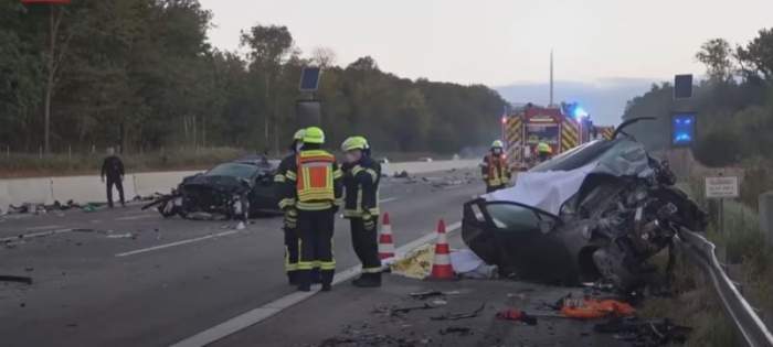 Patru persoane au murit și altele au ajuns în stare gravă la spital, după cel mai grav accident petrecut în ultimii ani în Hessen, Germania / FOTO