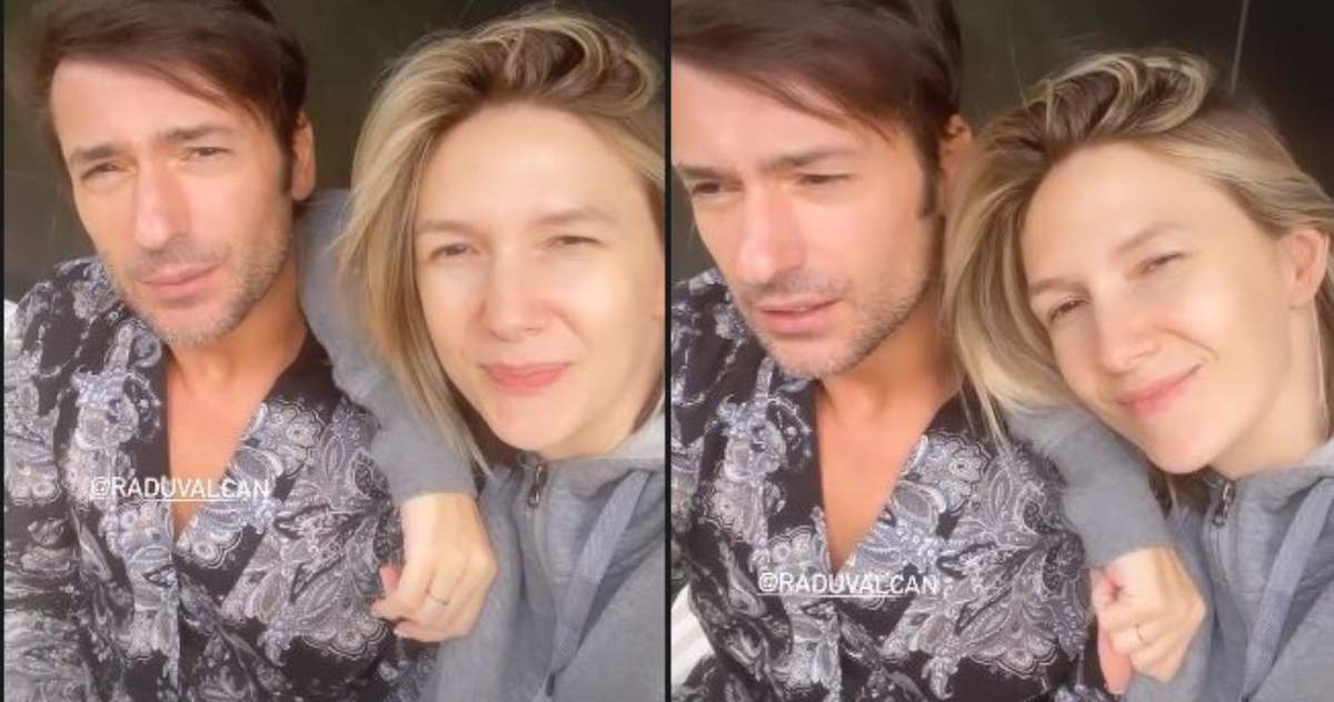 Radu Vâlcan și Adela Popescu acasă