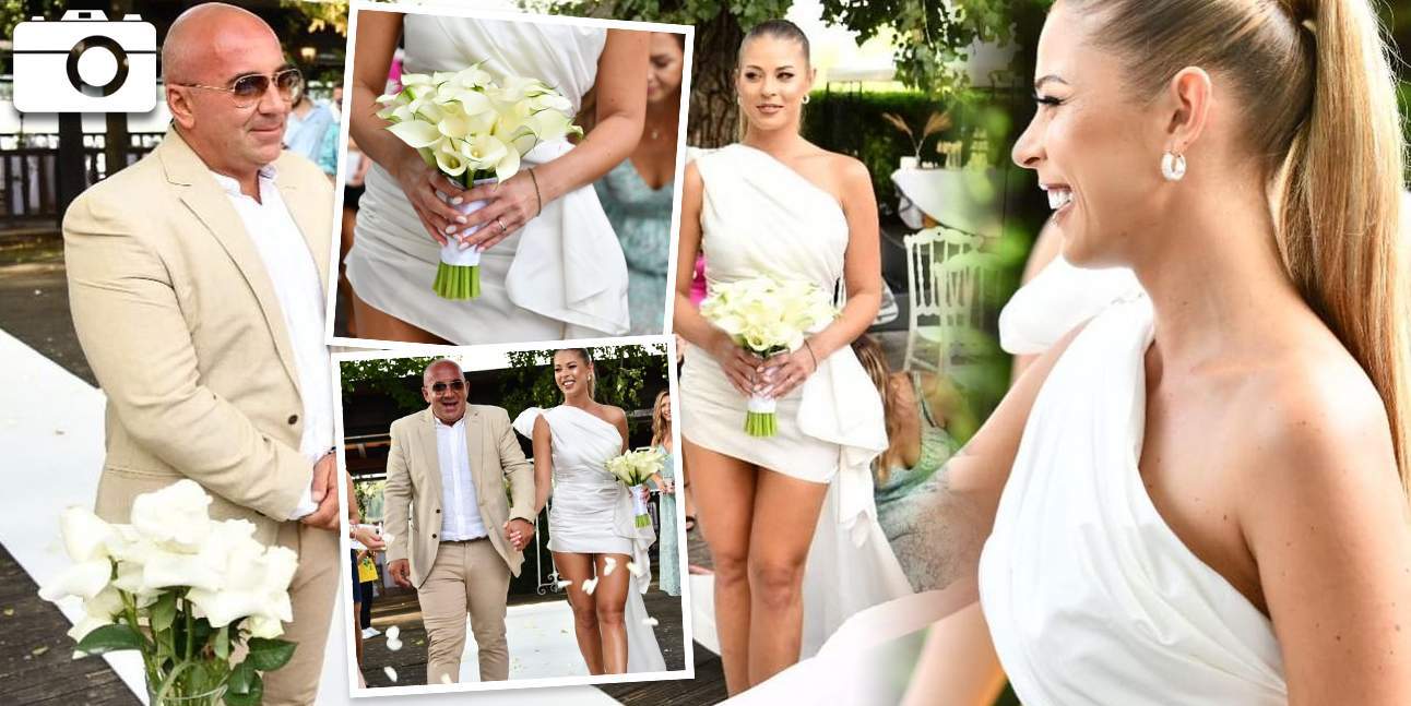 Roxana Nemeș și Călin Hagina la nunta lor