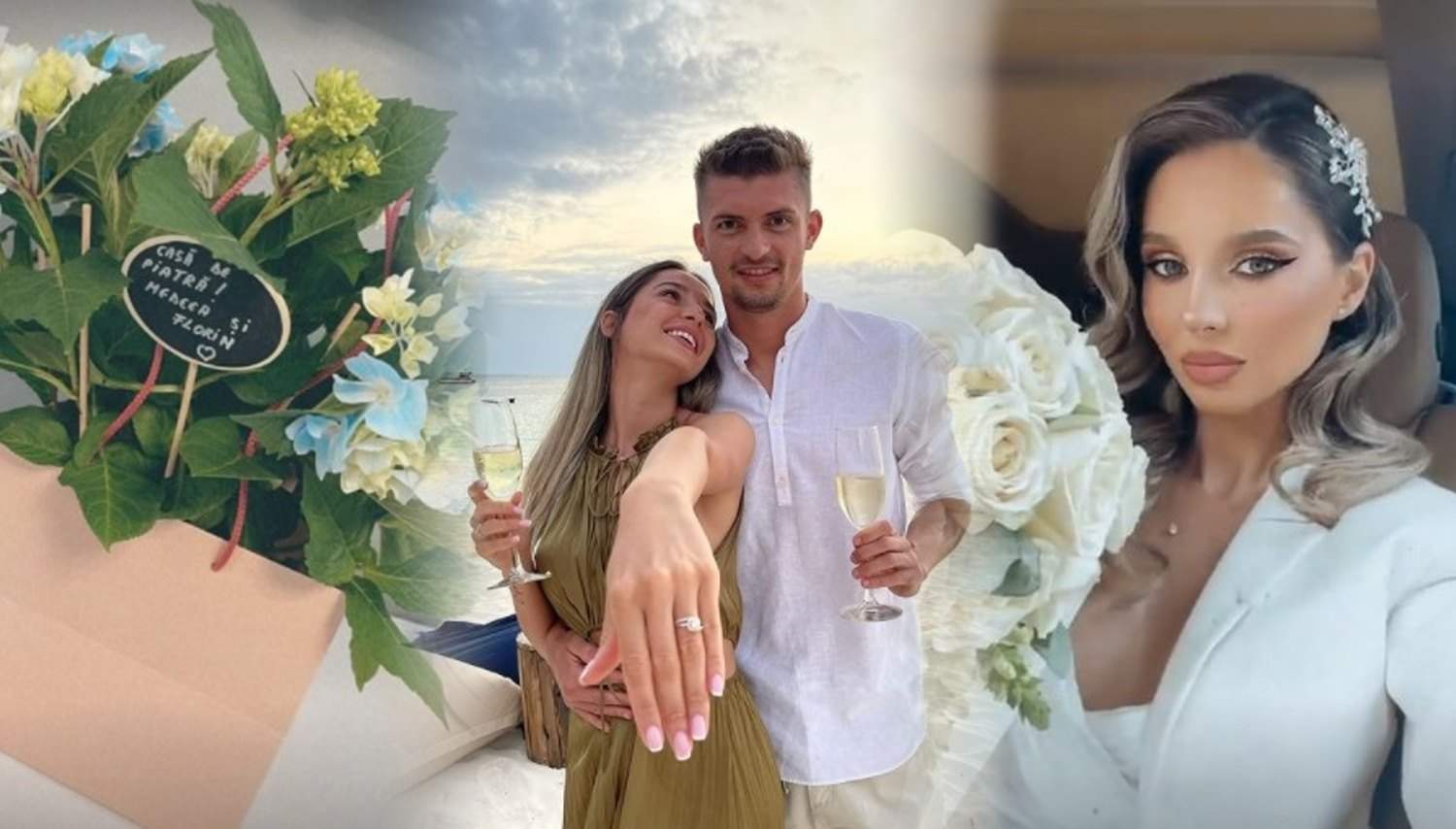 Primele imagini de la nunta lui Florin Tănase cu Medeea Turcescu. Cum arată blondina în rochie de mireasă / FOTO