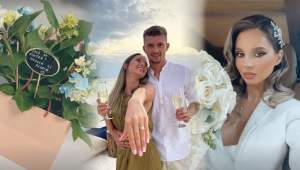 Primele imagini de la nunta lui Florin Tănase cu Medeea Turcescu. Cum arată blondina în rochie de mireasă / FOTO