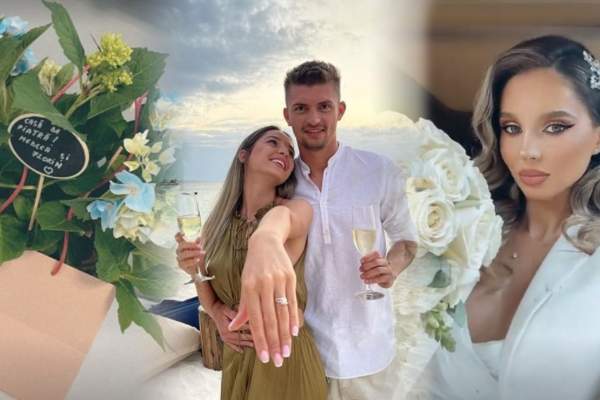 Primele imagini de la nunta lui Florin Tănase cu Medeea Turcescu. Cum arată blondina în rochie de mireasă / FOTO