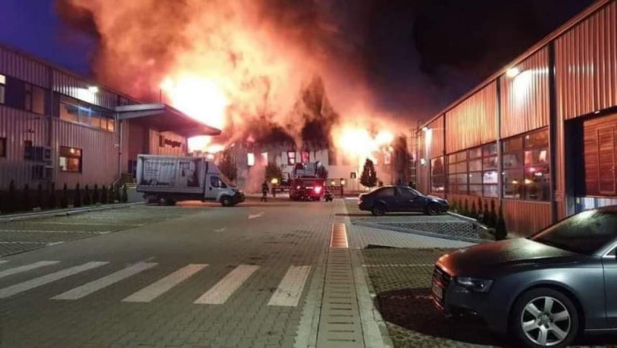 Incendiu puternic în Parcul Tetarom din Cluj-Napoca