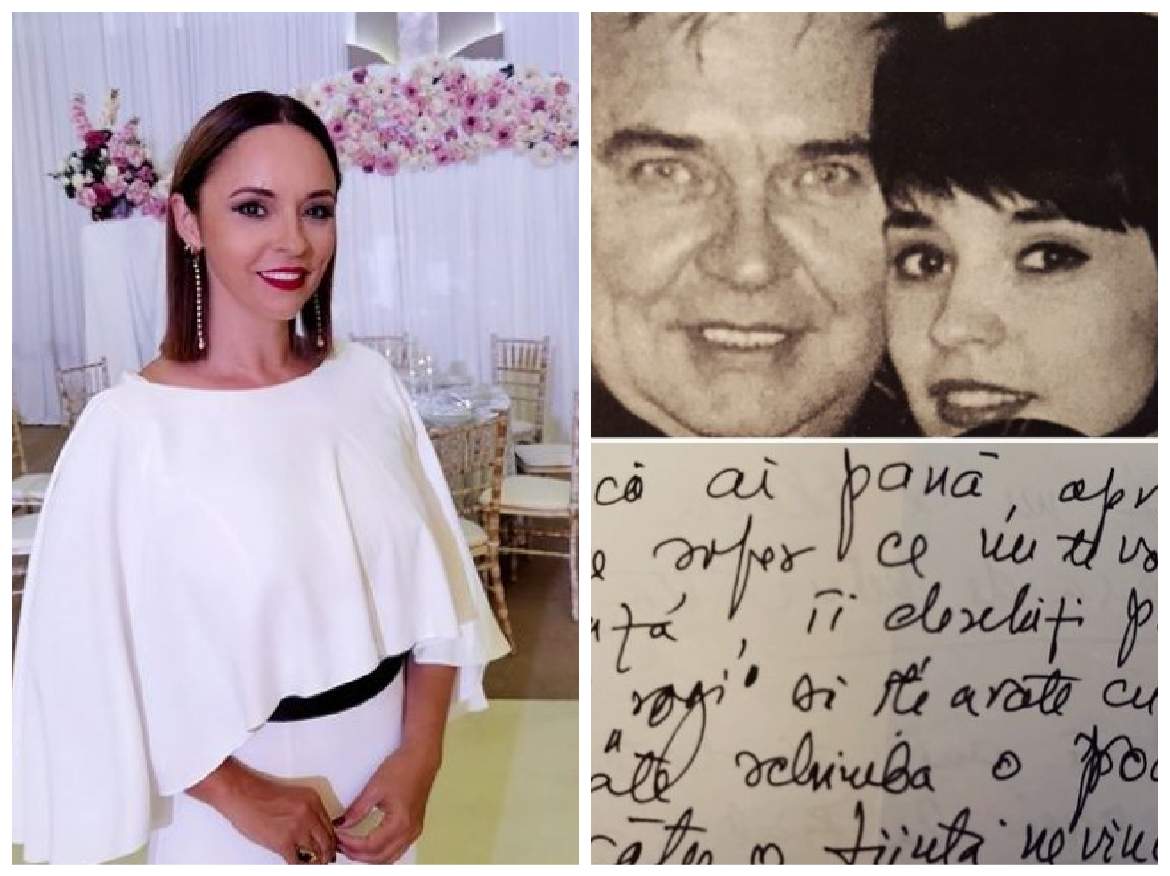 Andreea Marin, colaj cu tatăl ei și ea în tinerețe, alături de scrisoarea de la el
