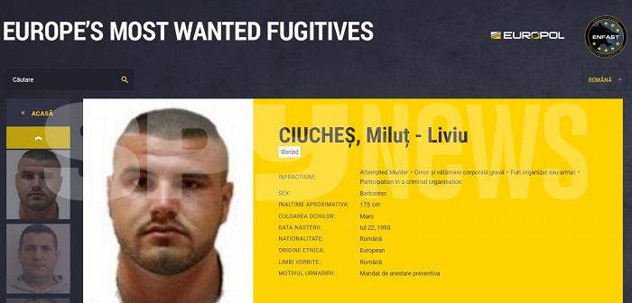 Mafiotul care l-a ucis pe fostul cuscru al lui Adi Minune, dat în urmărire internațională! Cap de listă „Most Wanted Fugitives”