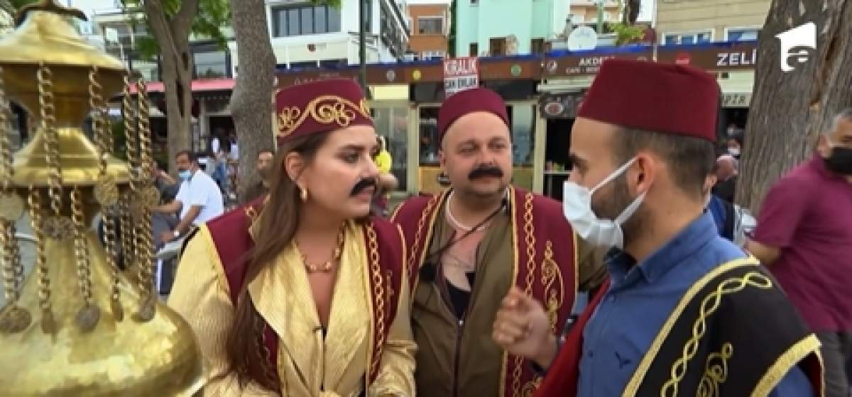 Cum arată Lorelei Bratu cu mustață și în costum tradițional otoman, la Asia Express: ”Mă și gândeam să o cer de soț” / VIDEO