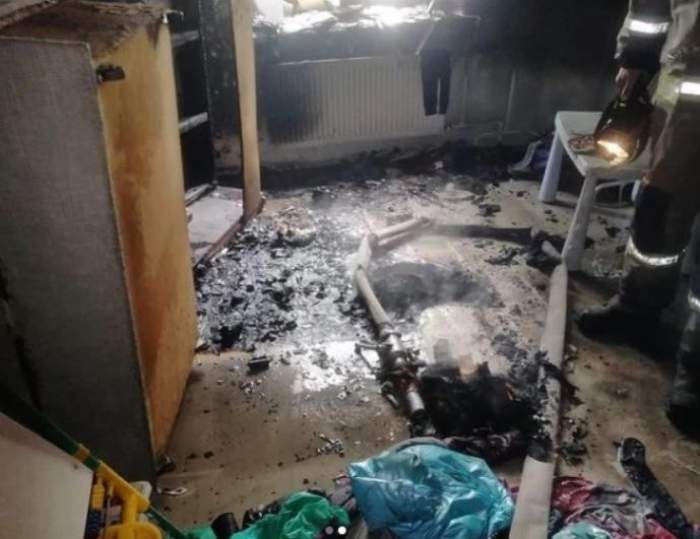 O mamă și cei doi copii ai ei au fost uciși și ulterior incendiați de către iubitul femeii. Bărbatul a încercat să acopere urmele / FOTO