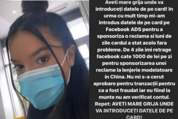 Larisa Udilă, momente de panică după ce i-a fost fraudat cardul bancar! Vedeta a făcut anunțul pe Instagram / FOTO
