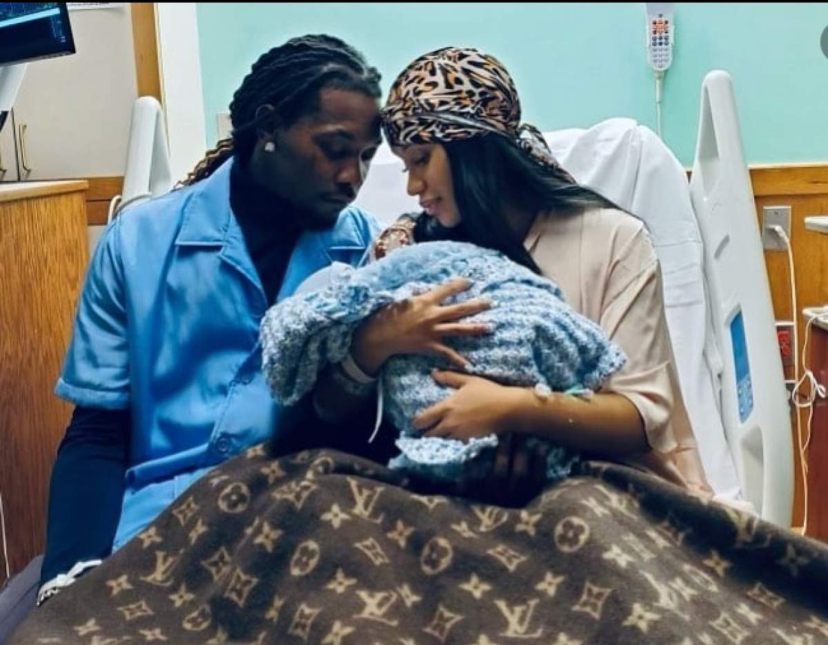 Cardi B a născut! Vedeta și soțul său, rapperul Offset, părinți pentru a doua oară / FOTO