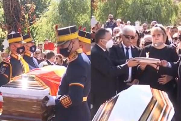 Ivan Patzaichin a fost înmormântat la cimitirul Bellu! Imagini sfâșietoare cu soția și fiica fostului sportiv / VIDEO