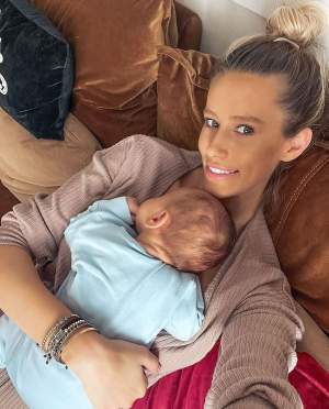 Fiul Gabrielei Prisăcariu și al lui Dani Oțil a împlinit 4 luni. Imaginea emoționantă cu Luca Tiago