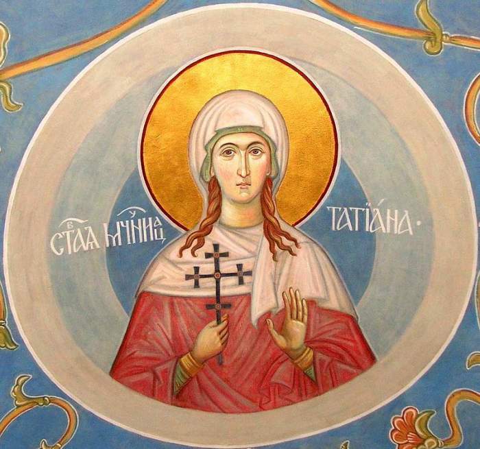 Calendar ortodox 12 ianuarie 2022. Astăzi se sărbătorește Sfânta Muceniță Tatiana, ocrotitoarea femeilor credincioase