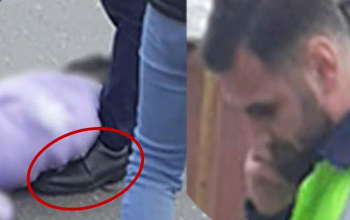 Imagini terifiante! Polițistul din București, care a omorât o fetiță pe trecerea de pietoni, filmat în timp ce o lovea cu piciorul pe minoră / VIDEO