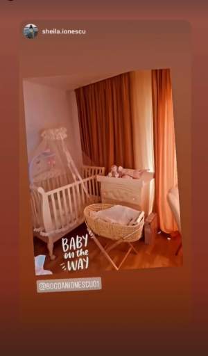 Cum arată camera fetiței lui Sheila cu Bogdan Ionescu! Bebelușul se va naște peste 10 zile / FOTO