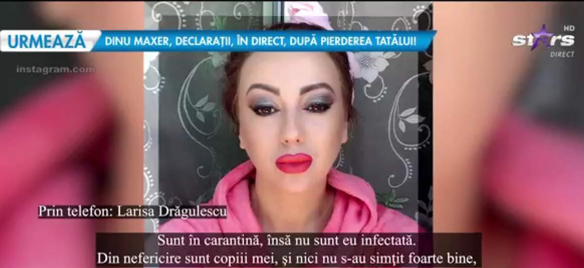 Copiii Larisei Drăgulescu s-au infectat cu virusul COVID-19. Micuții au fost duși de urgență la spital