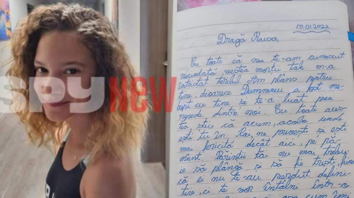 Scrisoare emoționantă pentru Raisa, de la o fetiță de 14 ani din Cluj: ''Te vom vedea și atunci vom fi cei mai fericiți” / FOTO
