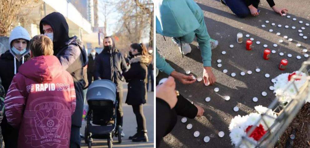 Sute de oameni au protest în fața Secției 5 de Poliție din București în memoria Raisei, fetița ucisă pe trecerea de pietoni de un agent: “Suntem revoltați”