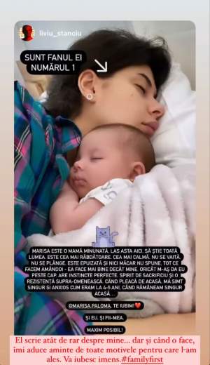 Marisa Paloma, profund impresionată de mesajul primit de la partenerul ei de viață. Ce i-a scris Liviu Stanciu pe Instagram: “M-aș da peste cap” / FOTO