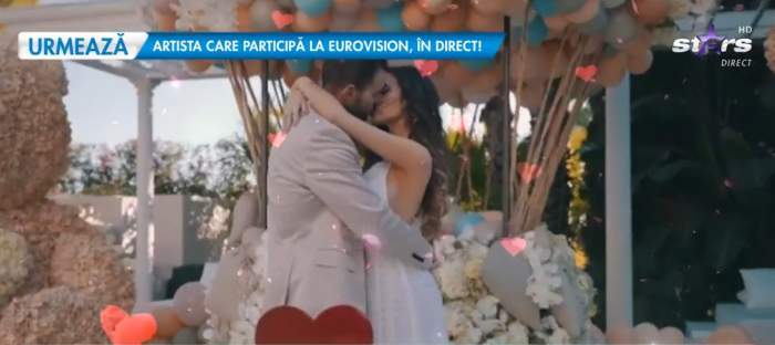 Philipp Plein în timp ce își sărută iubita, Lucia Bartoli