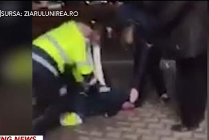 Bărbat din Alba Iulia, scos din magazin și pus la pământ pentru că nu purta mască de protecție. Explicația Poliției / VIDEO