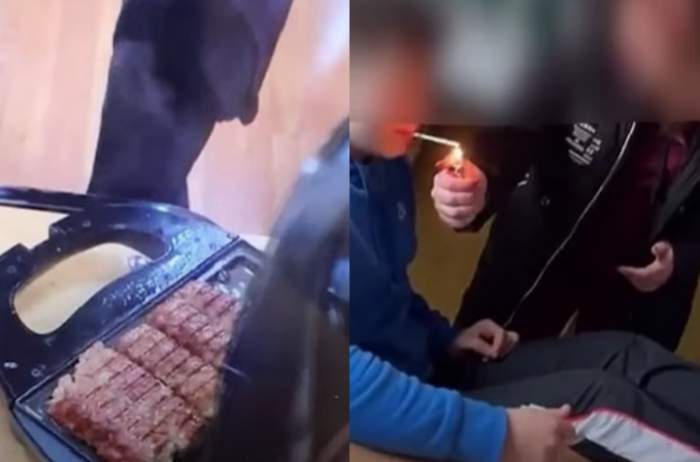 Imagini revoltătoare surprinse într-un liceu din Ploiești. Elevii s-au filmat cum fumează și fac grătar în sala de clasă / FOTO