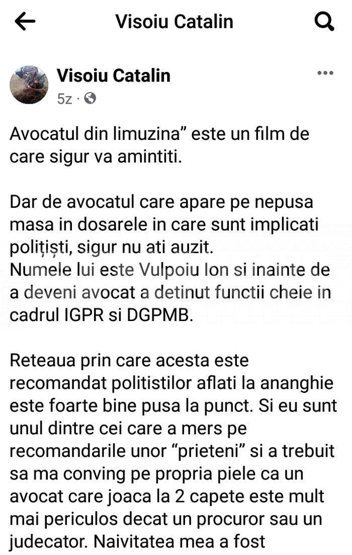 Proxenetul care l-a filmat pe Nuțu Cămătaru în pat cu Brazilianca, avocatul polițiștilor / Când e frate lângă frate...