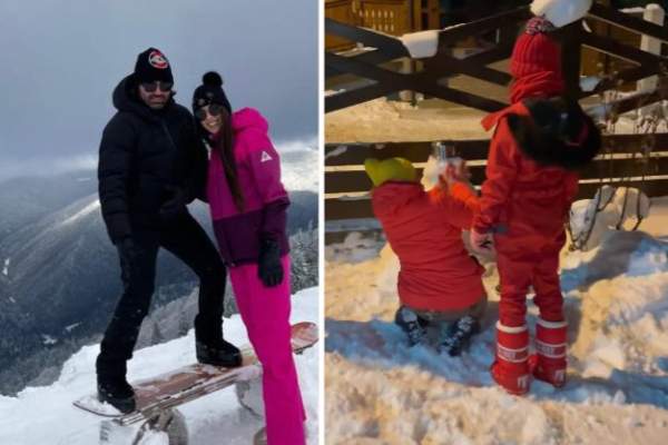 Pepe și Yasmine, weekend la munte alături de fetițele artistului! Cum s-au distrat cei patru / FOTO