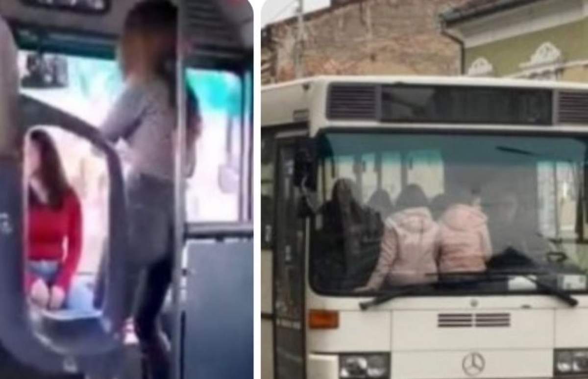 Adolescente din Lugoj, dans pe manele, pe bordul autobuzului cu care se întorc de la școală: ”Este foarte periculos”