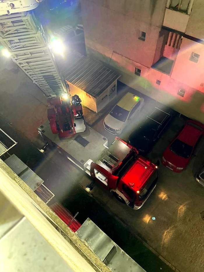 Incendiu de proporții la o garsonieră din Giurgiu! O persoană a avut nevoie de intervenții medicale, iar nouă au fost evacuate