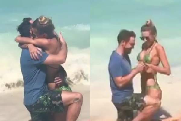 Cum a cerut-o Dani Oțil, de fapt, în căsătorie pe Gabriela Prisăcariu. Blondina a făcut publice imaginile după doi ani / FOTO