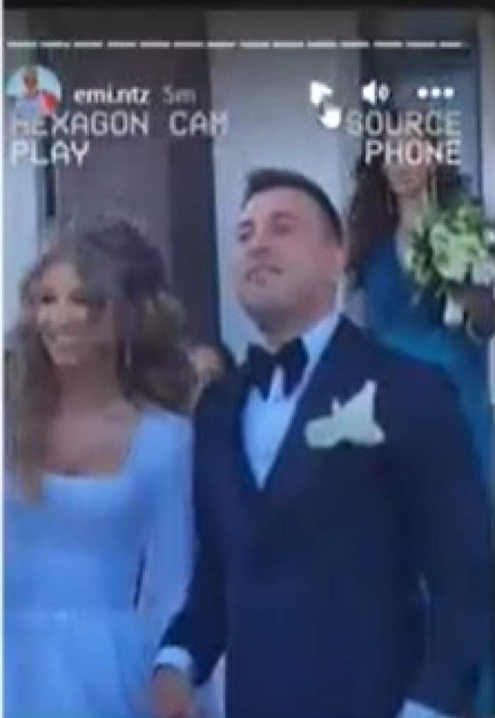 Primele imagini de la nunta lui Valentin Sanfira și a Codruței. Ce rochie superbă a ales mireasa / VIDEO