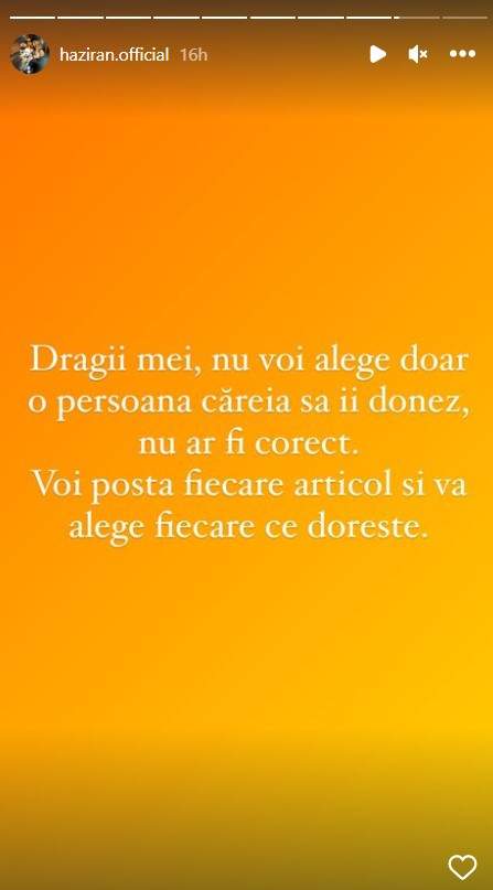 Haziran vinde și donează o parte din hainele fiului ei. Anunțul soției lui Luis Gabriel: „Cumpărăm foarte multe și nu avem ce face cu ele”