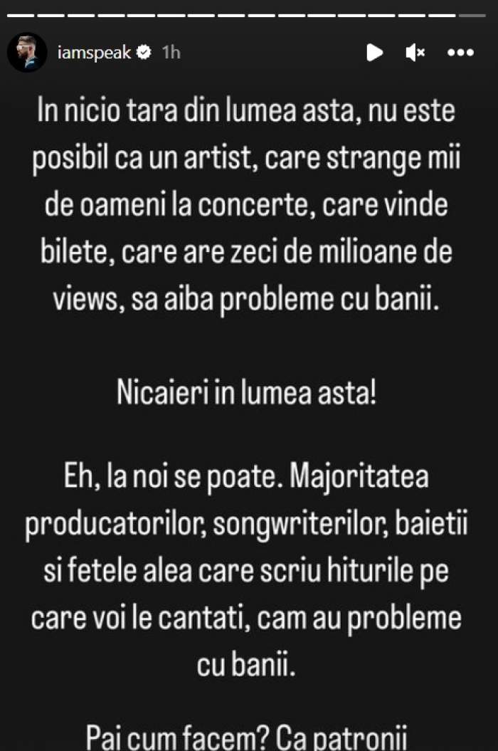 Șocant! Speak, adevărul despre artiștii români! Cum sunt umiliți zilnic