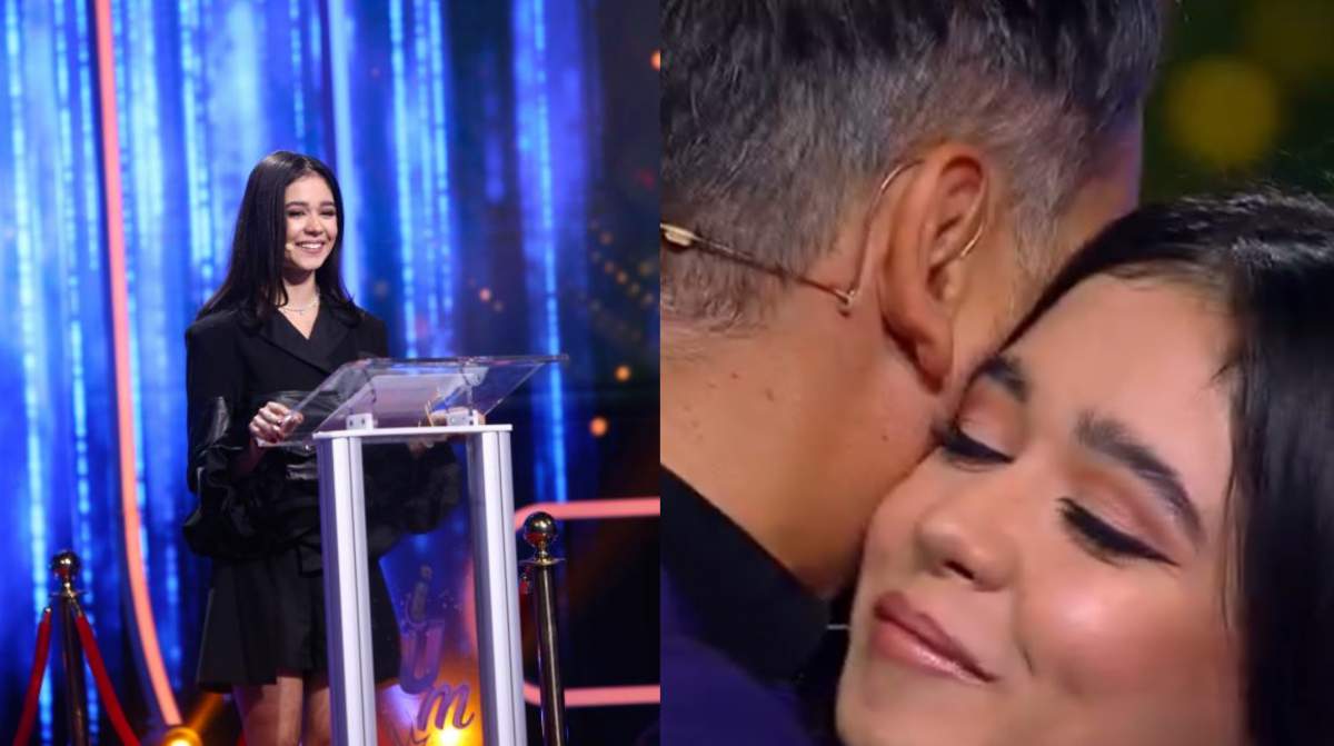 "Tati, sunt aici pentru că te iubesc, pentru că ..." Ianca, fiica lui Răzvan Simion, moment emoționant pe scena iUmor / VIDEO