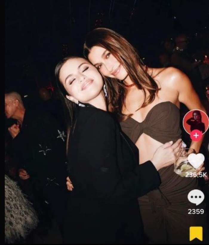 Selena Gomez și Hailey Bieber, apariție neașteptată la un eveniment. Cele două s-au pozat împreună / FOTO