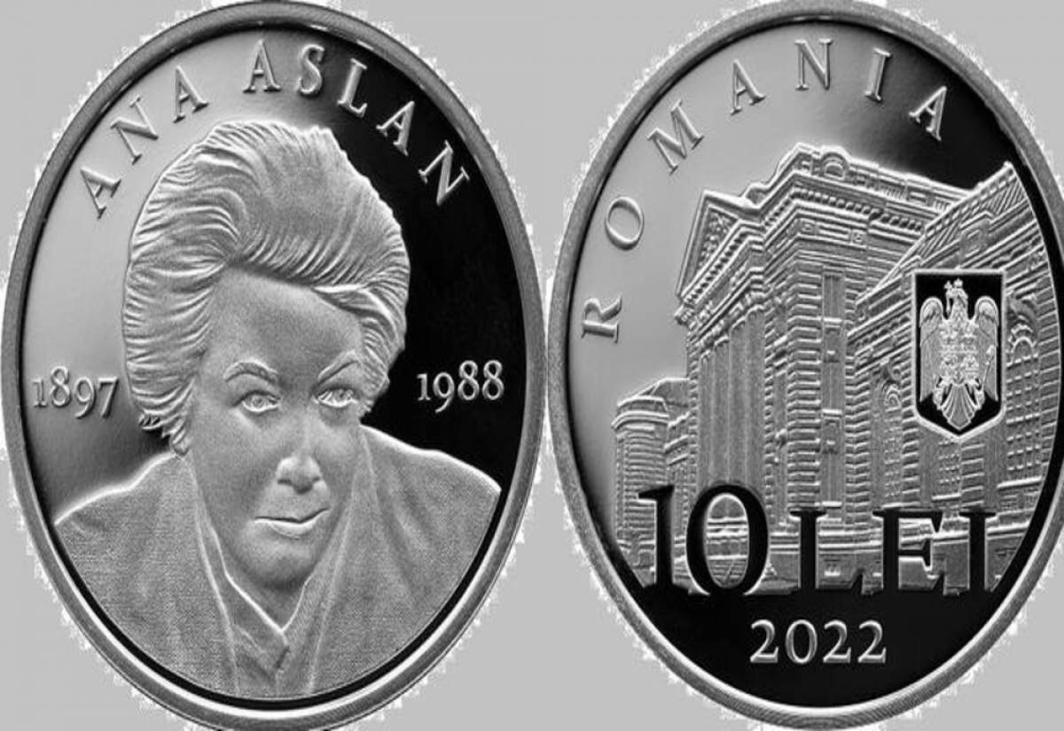 Se vinde moneda de 10 lei, lansată de BNR cu tema 125 de ani de la nașterea Anei Aslan. Care este prețul