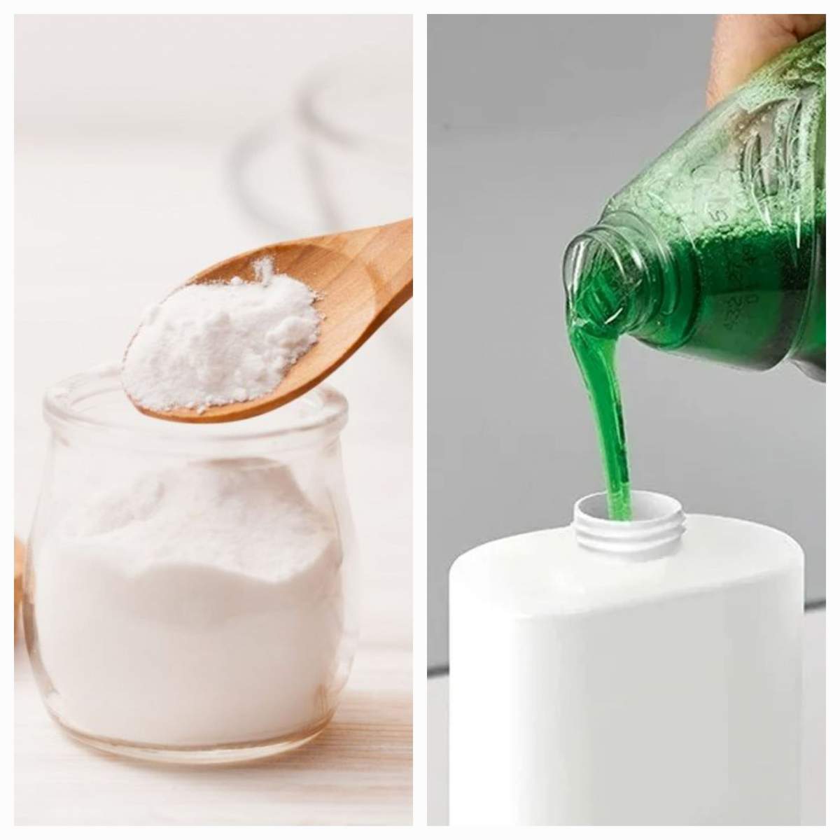 Ce se întâmplă dacă amesteci bicarbonat de sodiu cu detergent de vase. Trucul care te va ajuta în bucătărie