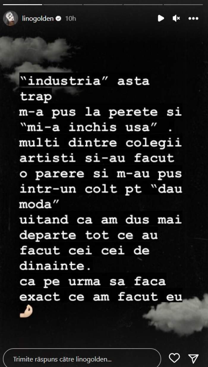 Lino Golden, mesaj tranșant pentru colegii de ”industrie”. Ce l-a deranjat pe artist: „M-au pus într-un colț pentru "Dau Moda "”