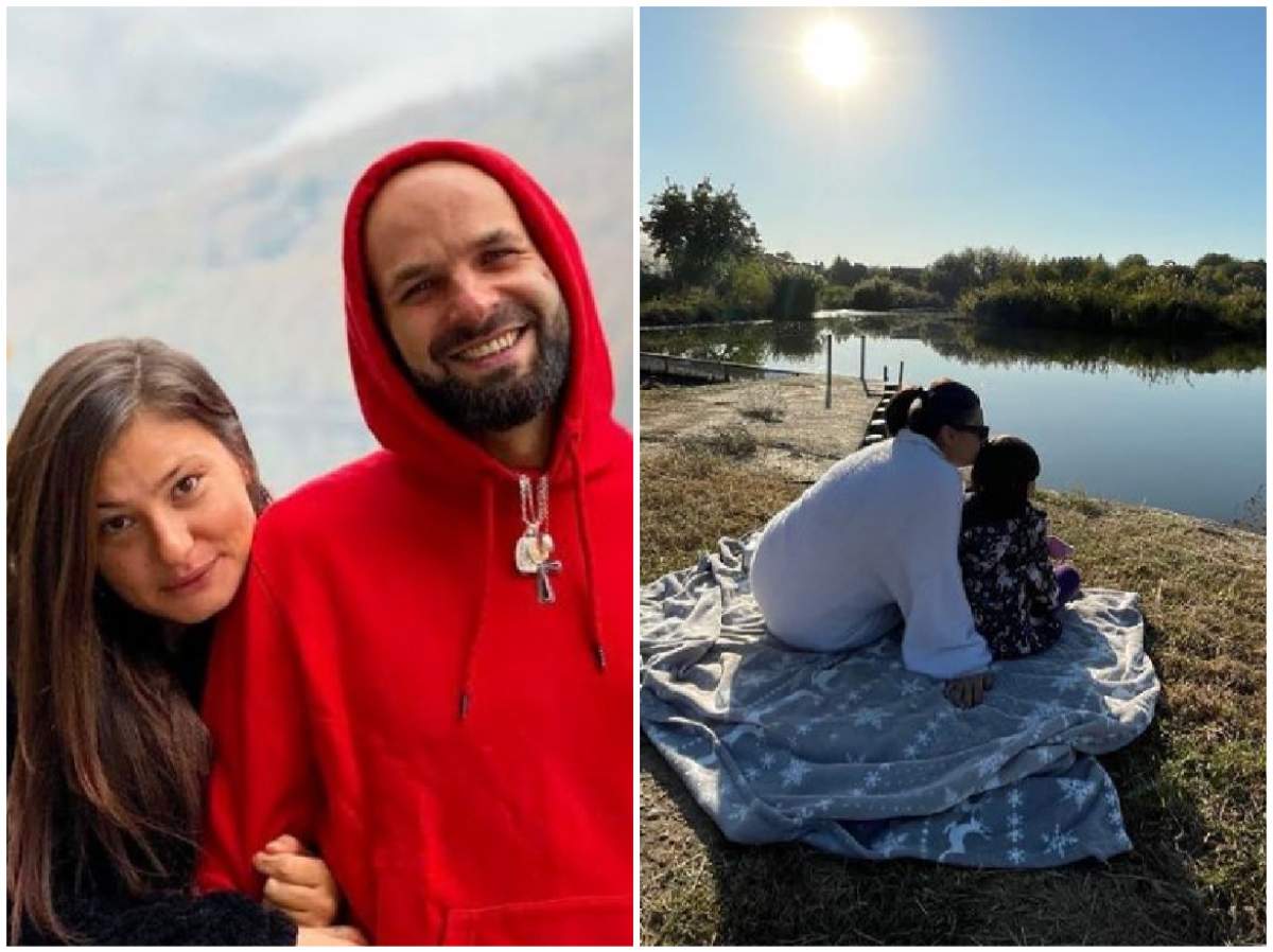 Colaj cu Nosfe alături de soția lui și cu soția și fiica lui la lac
