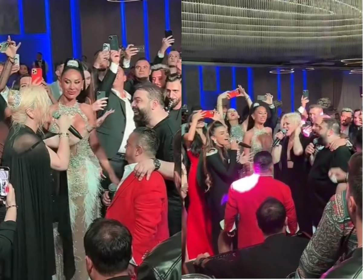 Florin Salam, Loredana Groza și Adrian Minune, show incendiar la o nuntă de fițe! Imagini de la petrecerea cu ștaif / VIDEO