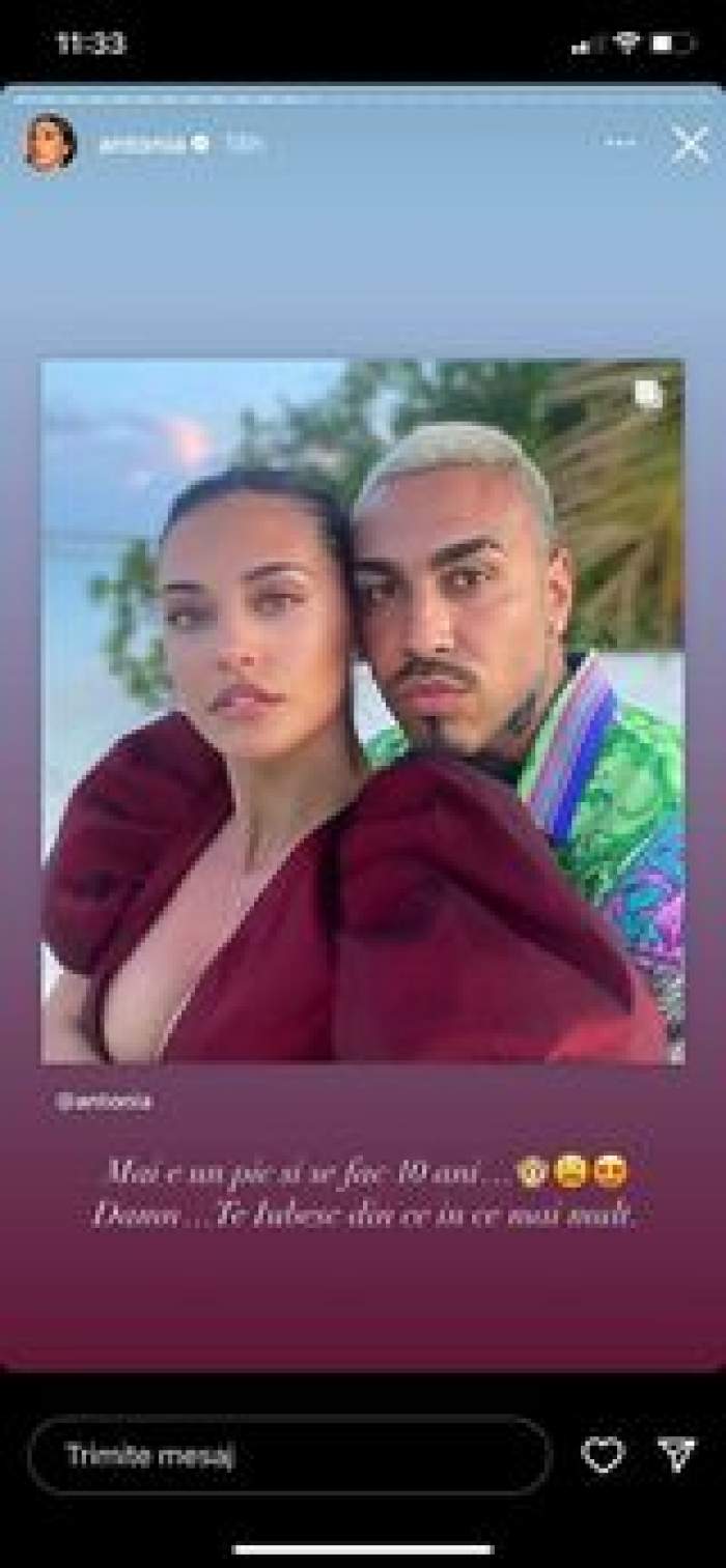 Antonia, declarație de dragoste pentru Alex Velea. Cei doi formează un cuplu de aproape zece ani: “Te iubesc din ce în ce mai mult” / FOTO