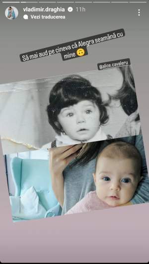 Cum arăta Vladimir Drăghia atunci când era în perioada vârstei fiicei lui, Alegra. Actorul neagă asemănarea dintre cei doi / FOTO