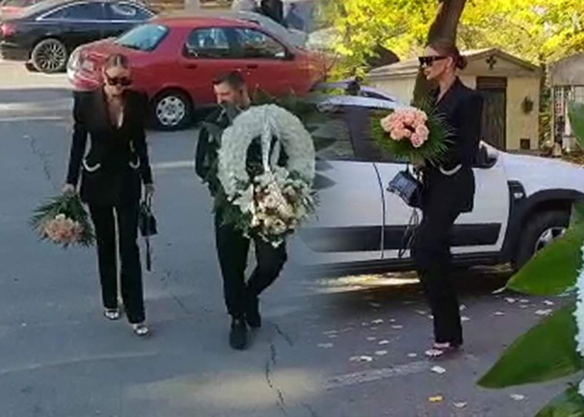 bianca drăgușanu la înmormântare
