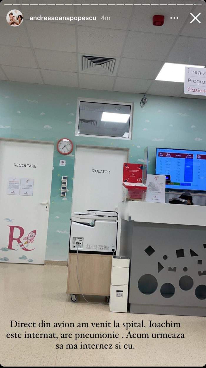 Andreea Popescu, de urgență, din vacanță, direct la spital. Ce a pățit fiul vedetei: "Urmează să mă internez...." / FOTO