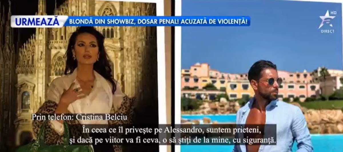 Cristina Belciu  și milionarul, captură Antena Stars