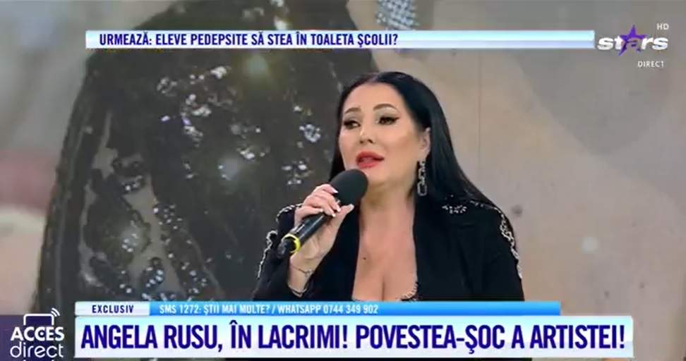 Angela Rusu, în lacrimi, în platoul Acces Direct. Artista a vorbit despre coșmarul prin care a trecut: "Eram ca o legumă, nu puteam să merg singură..." / VIDEO