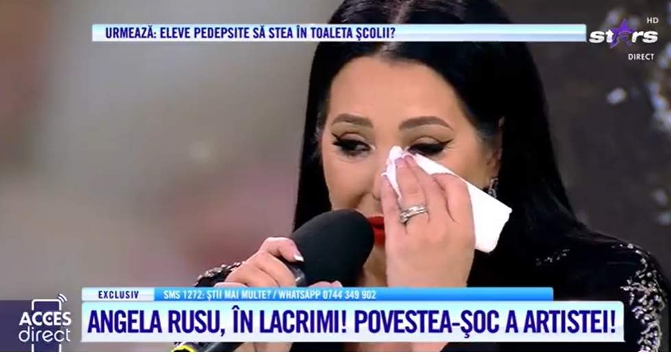 Angela Rusu, în lacrimi, în platoul Acces Direct. Artista a vorbit despre coșmarul prin care a trecut: "Eram ca o legumă, nu puteam să merg singură..." / VIDEO