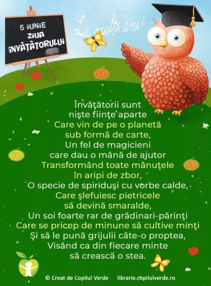 Poezii Pentru Doamna învățătoare La mulți ani, doamna învățătoare. 10 mesaje frumoase de ziua