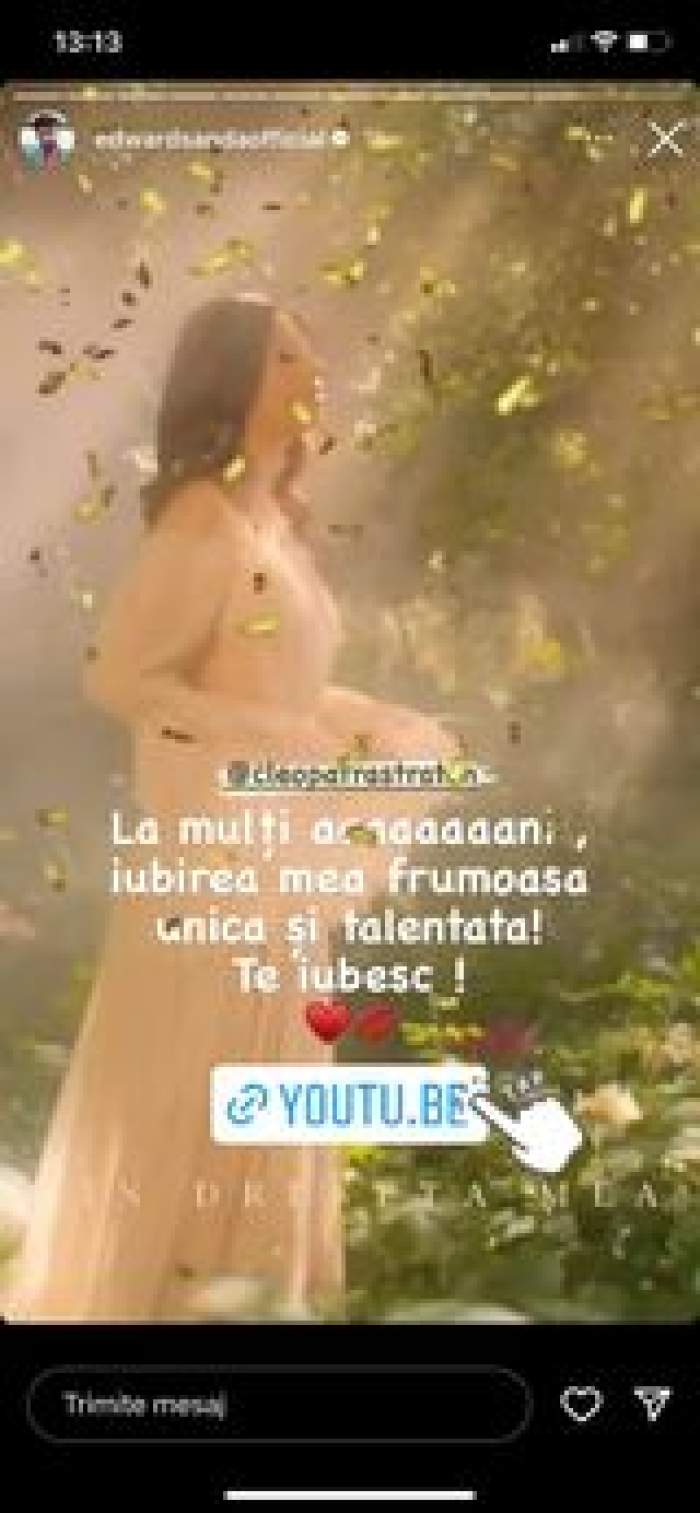 Edward Sanda, mesaj emoționant pentru Cleopatra Stratan, de ziua ei de naștere. Ce i-a transmis artistul soției sale: “Unică și talentată” / FOTO