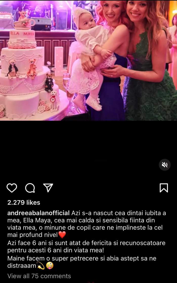 Andreea Bălan își sărbătorește fiica cea mare. Ce mesaj emoționant a postat jurata de la Te cunosc de undeva: „O minune de copil” / FOTO